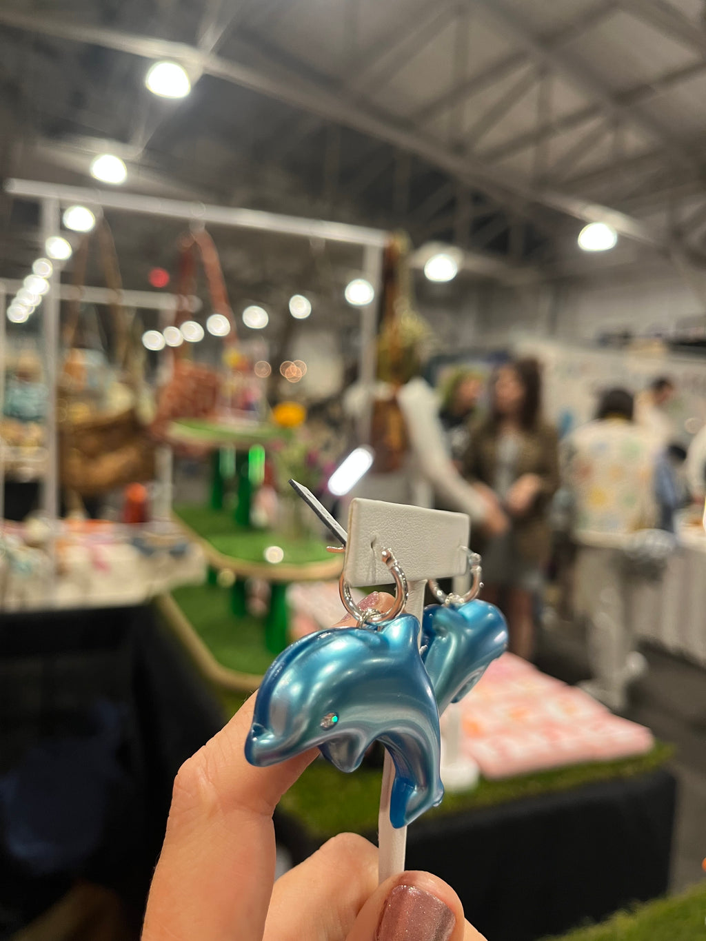 Puffy Dolphin Earrings