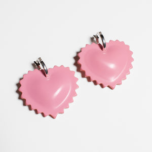 Ravioli Heart Earrings