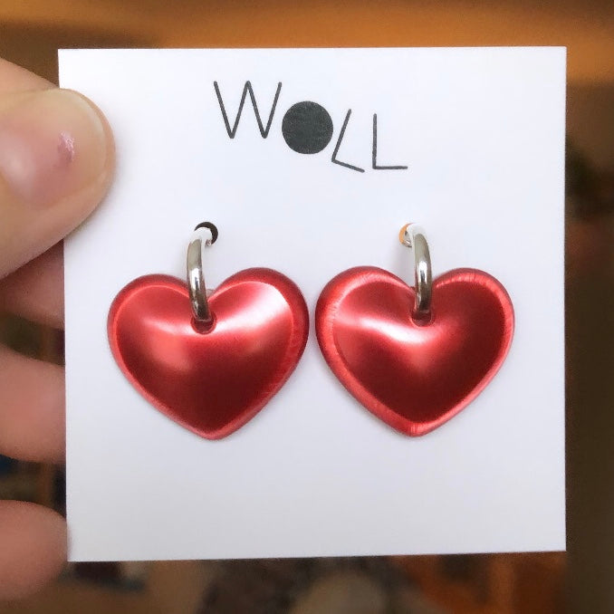 Puffy Heart Earrings