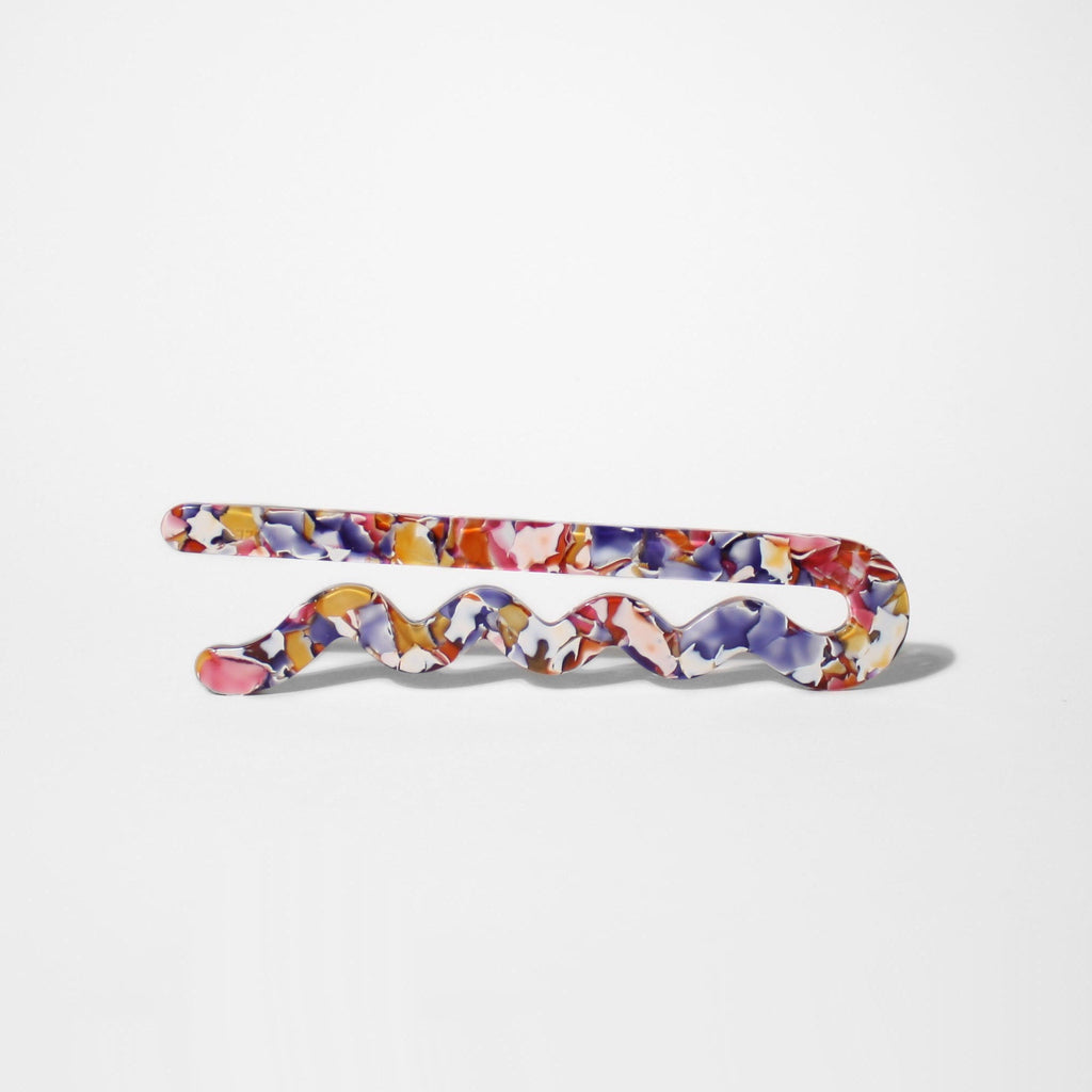 Giant Bobby Pin Hair Stick 2.0 - Floral Roll