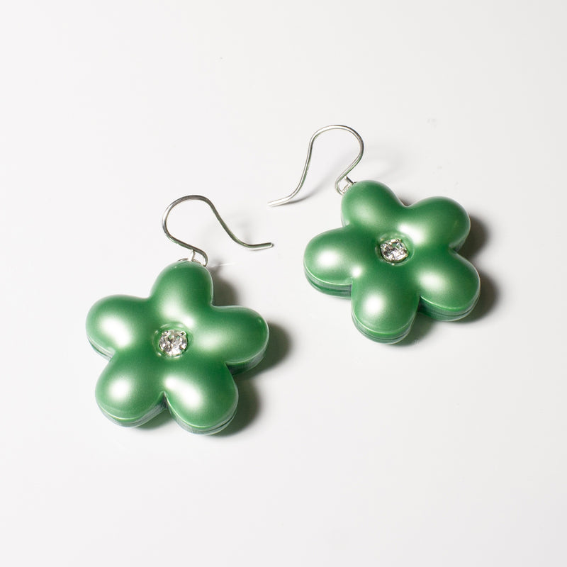 Puffy Flower Earrings