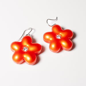 Puffy Flower Earrings