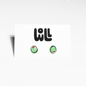 Tiny Olive Studs