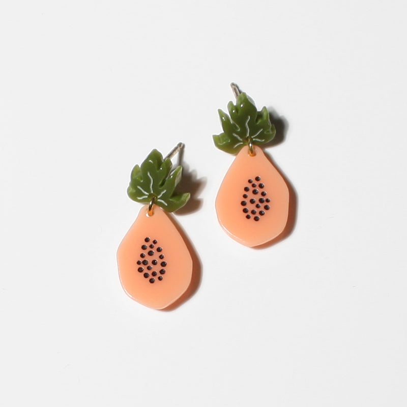 little papaya earrings